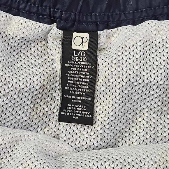 Ocean Pacific Board Shorts Men's Large (36-38) Navy Blue Drawstring 9" Inseam - Picture 5 of 12